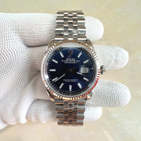 VS공장 롤렉스 데이저스트 36 블루다이얼 플루티드베젤 쥬빌레브레이슬릿 DateJust 36 SS 126234 VSF 1:1 Best Edition 904L Steel Blue Dial on Jubilee Bracelet VS3235