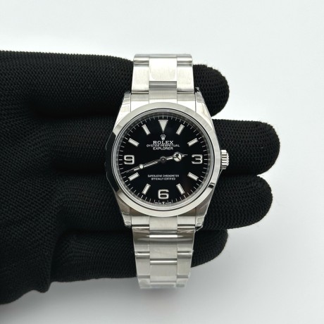 VS공장 롤렉스 익스플로러 36 신형 124270 스틸 브레이슬릿 Explorer 1 124270 36mm 904L SS/SS Blk VSF VS3230