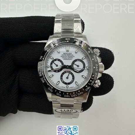 CLEAN공장 롤렉스 세라믹 데이토나 화이트다이얼 브레이슬릿 클린공장 Daytona 116500 904L CER/SS White Clean V3 A4130