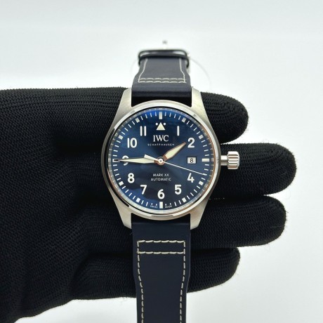 A7공장 IWC 파일럿 마크20 블루다이얼 가죽스트랩 V7공장