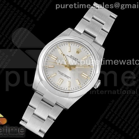 GM공장 롤렉스 오이스터퍼페츄얼 41미리 실버다이얼 브레이슬릿 3230 Oyster Perpetual 41mm 124300 GMF 1:1 Best Edition 904L Steel Silver Dial on SS Bracelet SA3230