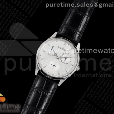 ZF공장 V3 마르쉐 실버다이얼 가죽스트랩 Master Ultra Thin Réserve de Marche SS ZF 1:1 Best Edition White Dial on Black Leather Strap A938 V3