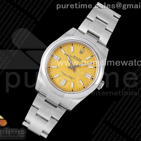 GM공장 롤렉스 오이스터퍼페츄얼 41미리 옐로우다이얼 브레이슬릿 3230 Oyster Perpetual 41mm 124300 GMF 1:1 Best Edition 904L Steel Yellow Dial on SS Bracelet SA3230