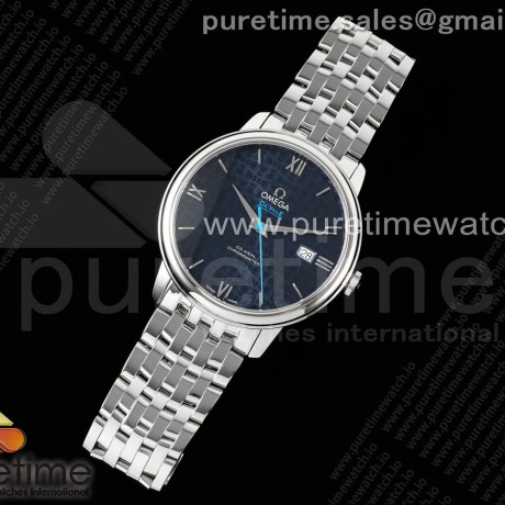 RMX공장 오메가 드빌 프레스티지 오르비스 스틸 블루텍스쳐다이얼 브레이슬릿 De Ville Prestige Orbis SS RMX Blue Dial on SS Bracelet A2892
