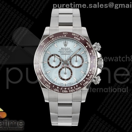 Clean공장 롤렉스 세라믹 데이토나 아이스다이얼 브레이슬릿 클린공장 Daytona 126506 Clean 1:1 Best Edition 904L Steel Ice Blue Dial Lume Markers on SS Braclet SH4131