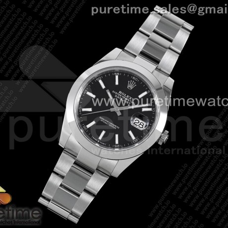 VS공장 롤렉스 데이저스트 41 블랙다이얼 돔베젤 오이스터브레이슬릿 3235 DateJust 41 126330 904L SS VSF 1:1 Best Edition Black Dial on Oyster Bracelet VS3235