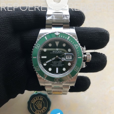 ZF공장 롤렉스 서브마리너 40 헐크 스틸 그린다이얼 브레이슬릿 Submariner 116610 LV Green Ceramic ZF 1:1 Best Edition 904L SS Case and Bracelet VR3135