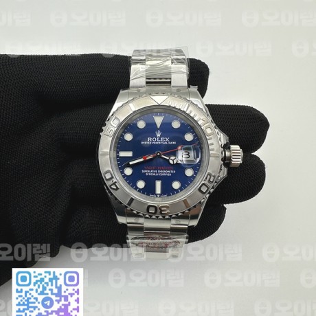 CLEAN공장 롤렉스 요트마스터 40 스틸 블루다이얼 브레이슬릿 클린공장 ROLYM210A - YachtMaster 116622 904L SS/SS Blue Clean VR3235