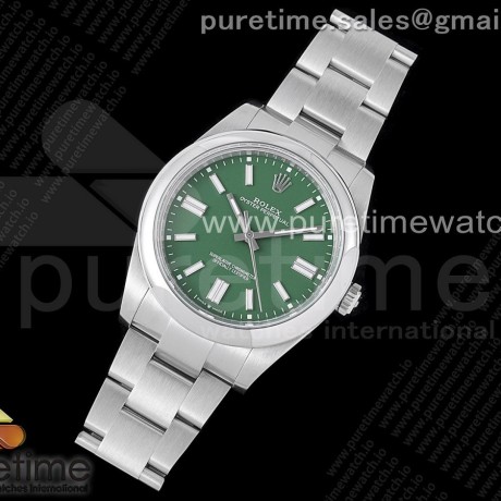 GM공장 롤렉스 오이스터퍼페츄얼 41미리 그린다이얼 브레이슬릿 3230 Oyster Perpetual 41mm 124300 GMF 1:1 Best Edition 904L Steel Green Dial on SS Bracelet SA3230