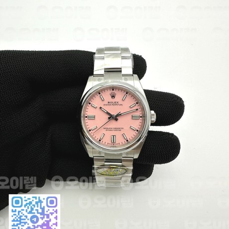 CLEAN공장 롤렉스 오이스터퍼페츄얼 36 핑크다이얼 브레이슬릿 클린공장 Oyster Perpetual 126000 36mm Clean 1:1 Best Edition 904L Steel Pink Dial VR3230