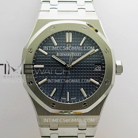 VS공장 오데마피게 로얄오크 15500 스틸 블루다이얼 브레이슬릿 Royal Oak 15500 SS VSF 1:1 Best Edition Blue Dial On SS Bracelet Super Clone DD4302