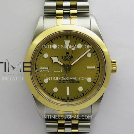 HT공장 튜더 블랙베이 41 옐로우골드콤비 골드다이얼 브레이슬릿 Black Bay 41mm SS/YG HTF 1:1 Best Edition Gold Dial On SS/YG Jubilee Bracelet Asian 5601