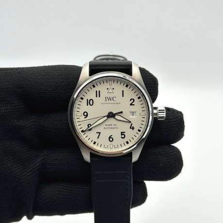 A7공장 IWC 파일럿 마크20 화이트다이얼 가죽스트랩 V7공장