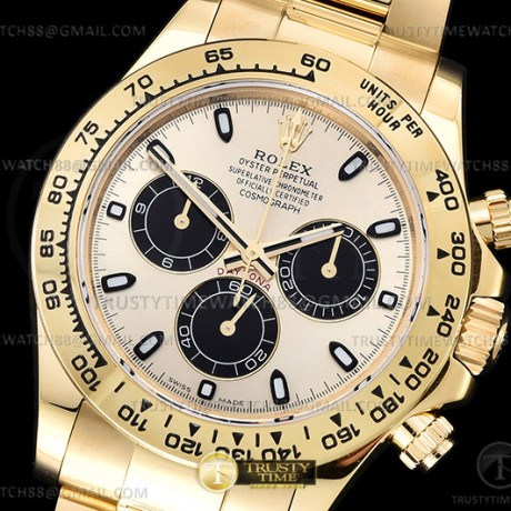 QF공장 롤렉스 스틸 데이토나 골드다이얼 옐로우골드금통 브레이슬릿 Daytona 116508 904L YG/YG YG/Stk QF V2 Asia 4130
