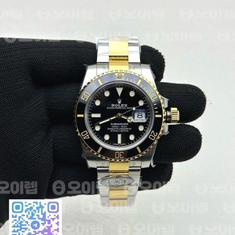 CLEAN공장 롤렉스 서브마리너 흑콤 116613LN 3135무브먼트 클린공장 CleanFactory Rolex Submariner Two Tone Black Dial 116613LN 클린