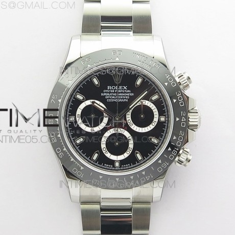 BL공장 세라토나 블랙다이얼 Daytona 116500 LN SS BLF Best Edition Black dial On SS Bracelet A4130
