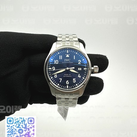 A7공장 IWC 파일럿 마크20 블루다이얼 브레이슬릿 V7공장