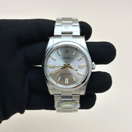 CLEAN공장 롤렉스 오이스터퍼페츄얼 41 실버다이얼 브레이슬릿 클린공장Oyster Perpetual 124300 41mm Clean 1:1 Best Edition 904L Steel Silver Dial VR3230