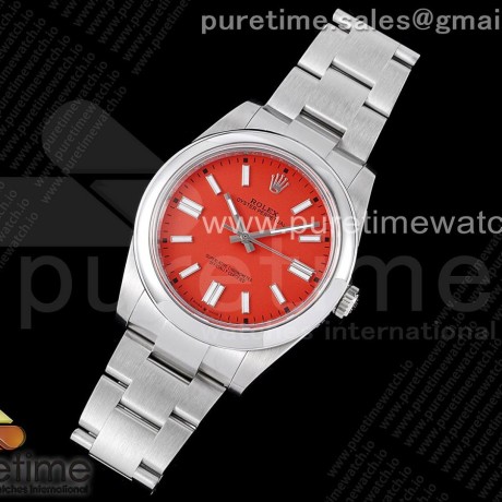 GM공장 롤렉스 오이스터퍼페츄얼 41미리 레드다이얼 브레이슬릿 3230 Oyster Perpetual 41mm 124300 GMF 1:1 Best Edition 904L Steel Red Dial on SS Bracelet SA3230