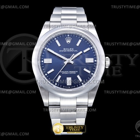 GM공장 롤렉스 오이스터퍼페츄얼 41미리 블루다이얼 브레이슬릿 2824 Oyster Pert. 41mm 124300 904L SS/SS Blue GMF A2824