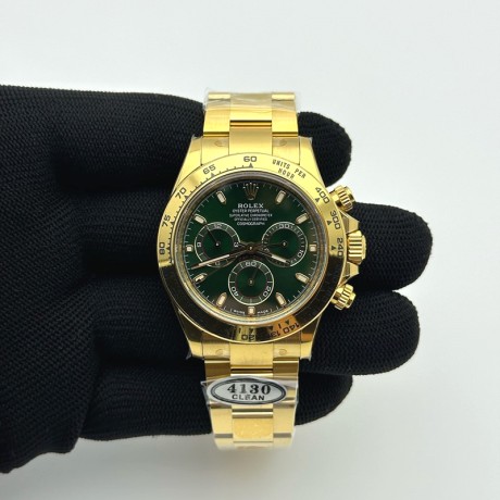 Clean공장 롤렉스 데이토나 그린다이얼 옐로우골드금통 클린공장 Daytona 116508 Clean 1:1 Best Edition Green Dial on YG Bracelet SA4130 V2