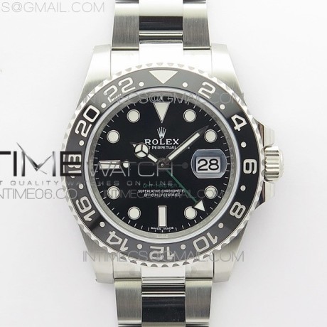 CLEAN공장 롤렉스 GMT마스터2 블랙 오이스터브레이슬릿 클린공장 GMT Master II 116710 LN 904L SS Clean Factory 1:1 Best Edition on Oyster Bracelet VR3186 CHS 클린