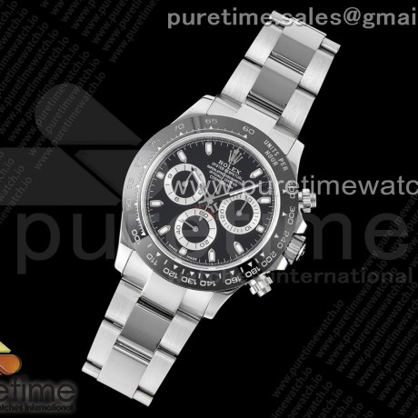 WF공장 롤렉스 세라믹 데이토나 세라믹베젤 블랙다이얼 브레이슬릿 Daytona 116500 WF 1:1 Best Edition 904L Steel Black Dial on SS Bracelet A7750