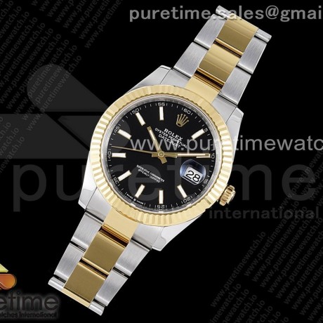 VS공장 롤렉스 데이저스트 41 옐로우골드콤비 블랙다이얼 3235 DateJust 41 126333 904L SS/YG VSF 1:1 Best Edition Black Dial on Oyster Bracelet VS3235