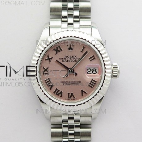 BP공장 롤렉스 데이저스트 28 핑크다이얼 2671 Datejust 28mm 279174 SS BP Best Edition Pink Roman Markers Dial on SS Jubilee Bracelet ETA2671