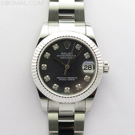 BP공장 롤렉스 데이저스트 31 자개다이얼 2813무브 21600진동 Datejust 31mm 278273 SS BP Best Edition Black MOP Crystal Markers Dial on Oyster Bracelet