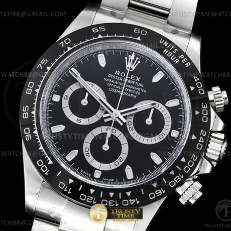 CLEAN공장 롤렉스 세라믹 데이토나 블랙다이얼 브레이슬릿 클린공장 Daytona 116500 904L CER/SS Black Clean V3 A4130