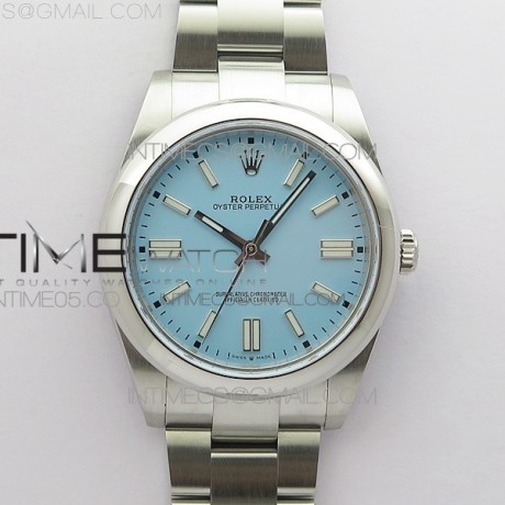 BP공장 롤렉스 오이스터퍼페츄얼 41미리 티파니블루다이얼 2813 Oyster Perpetual 41mm 124300 BP Best Edition Tiffany Blue Dial on SS Bracelet
