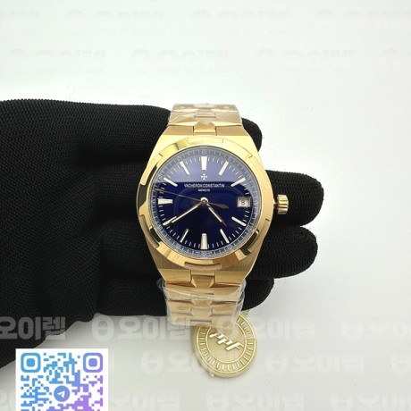 ZF공장 바쉐론콘스탄틴 오버시즈 4500V 로즈골드금통 블루다이얼 브레이슬릿 Overseas 4500V RG ZF 1:1 Best Edition Blue Dial on RG Bracelet A5100