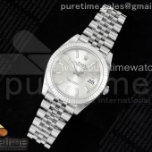 WF공장 롤렉스 데이저스트 41 스틸 실버다이얼 플루티드베젤 쥬빌레브레이슬릿 DateJust 41 126334 WF 1:1 Best Edition 904L Steel Silver Stick Dial on Jubilee Bracelet VR3235