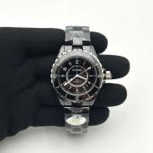 HT공장 샤넬 J12 블랙세라믹 38mm 남성용 세라믹브레이슬릿 솔리드백 XHANEL J-12 38mm Blk CER/CER Blk/Num EAST A2892 KOR EAST공장