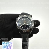 VS공장 오메가 씨마스터 플래닛오션 GMT 45.5M 딥블랙 세라믹케이스 나일론스트랩 Planet Ocean 45.5mm Deep Black Real Ceramic on Black Nylon Strap A8906 Super Clone