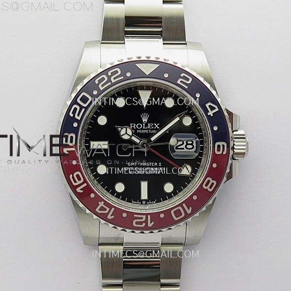 APS공장 롤렉스 GMT마스터2 BLRO 레드앤블루베젤 오이스터브레이슬릿 GMT-Master II 126710 BLRO Red/Blue Ceramic 904L SS APSF 1:1 Best Edition Blue Dial On Oyster Bracelet VR3285 CHS