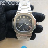 PP공장 V4 노틸러스 점보 블루다이얼 브레이슬릿 Nautilus Jumbo 5711 Super Replication Blue Textured Dial on SS Bracelet PPF324 PPF공장