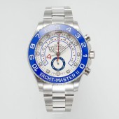 KF공장 롤렉스 요트마스터2 스틸 화이트다이얼 브레이슬릿 YachtMaster II 116689 SS KF 1:1 Best Edition Blue Ceramic Bezel White Dial on SS Bracelet A7750