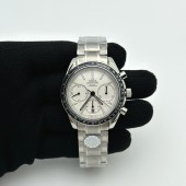 HR공장 오메가 스피드마스터 레이싱 크로노그래프 화이트다이얼 브레이슬릿 Speedmaster Racing Chrono 40mm SS/SS Wht HRF C3330