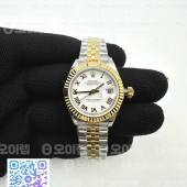 BP공장 롤렉스 데이저스트 28 옐로우골드콤비 화이트다이얼 2671 Datejust 28mm 279173 SS/YG BP Best Edition White Roman Markers Dial on SS/YG Jubilee Bracelet ETA2671