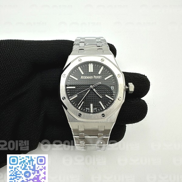 APS공장 오데마피게 로얄오크 15510 50주년기념판 블랙다이얼 브레이슬릿  Royal Oak 41mm 15510 "50th Anniversary" SS APSF 1:1 Best Edition Black Dial on SS Bracelet SA4302 Super Clone