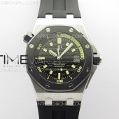 ZF공장 오데마피게 로얄오크 오프쇼어 다이버 15720 블랙다이얼 러버스트랩 Royal Oak Offshore Diver 15720 Ceramic Bezel ZF 1:1 Best Edition Black Dial on Black Rubber Strap A4308