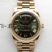 GM공장 롤렉스 데이데이트 40 로만인덱스 그린다이얼 로즈골드금통 프레지던트브레이슬릿 DayDate 40mm 228235 GMF 1:1 Best RG Green Dial Roman Markers on President Bracelet A3255