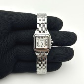 BV공장 까르띠에 팬더 22 스틸 화이트다이얼 브레이슬릿 Panthère 22mm BVF 1:1 Best Edition SS White Dial on SS Bracelet Ronda Quartz