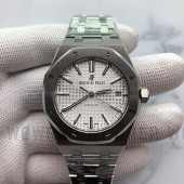 JF공장 V5 오데마피게 로얄오크 15450 Cal.3120 Audemars Piguet Royal Oak 15450 스틸 화이트다이얼 브레이슬릿