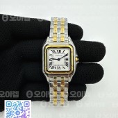 K11공장 까르띠에 팬더 레이디즈 27 옐로우골드콤비 화이트다이얼 브레이슬릿 Panthère Secrete Ladies 27mm SS/YG  White Dial on SS/YG Bracelet Ronda Quartz