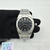 APS공장 오데마피게 로얄오크 15400 스틸 블랙다이얼 브레이슬릿 Royal Oak 41mm 15400 SS APSF 1:1 Best Edition Black Textured Dial on SS Bracelet A3120 Super Clone