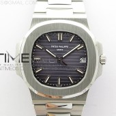 PP공장 V4 노틸러스 점보 그레이다이얼 브레이슬릿 Nautilus Jumbo 5711 Super Replication Gray Textured Dial on SS Bracelet PPF324 PPF공장