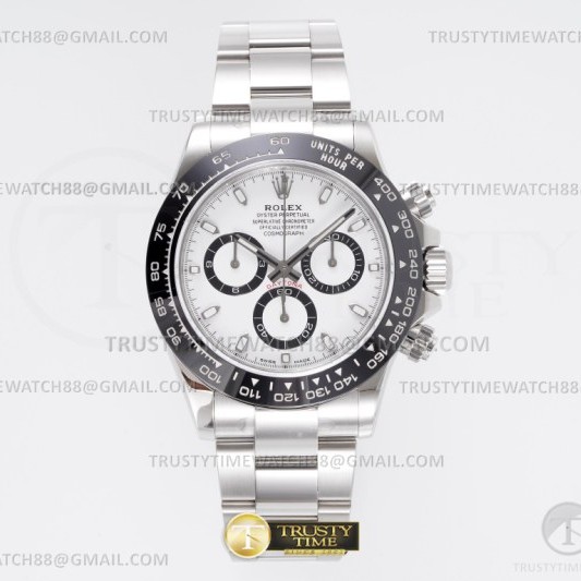 KING공장 롤렉스 세라믹 데이토나 화이트다이얼 브레이슬릿 Daytona 116500 SS/SS White/Stk KING A4130